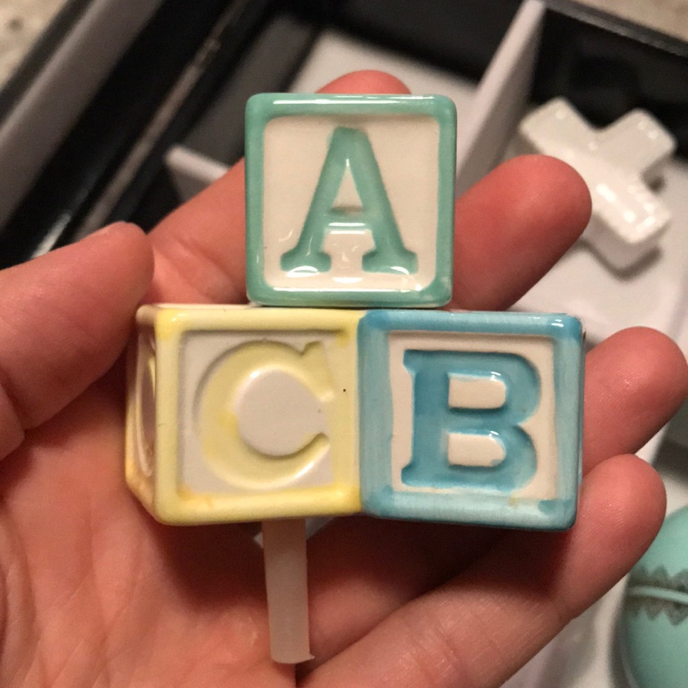 Nora Fleming baby blocks mini